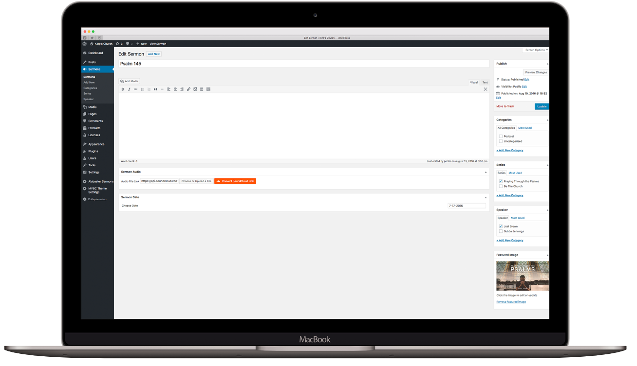 Sermon Manager Screenshot